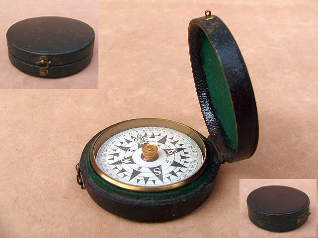 19th century dial card compass circa 1875